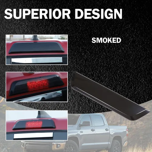 Miniatura 4 de Tercera luz de freno tercera luz central de alta posición luz de freno cubierta de carcasa ennegrecida para Toyota Tacoma 2016 2017 2018 2019 2020