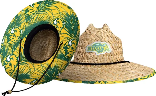 Miniatura 63 de FOCO - Sombrero de paja con logotipo de equipo universitario de NCAA y estampado floral para hombre TEAM LOGO