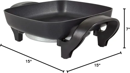 Miniatura 11 de NESCO ES-08 - Sartén eléctrica, color negro, 8 pulgadas, 800 vatios