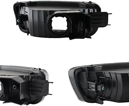 Miniatura 5 de AKKON - Para faros delanteros negros 01-04 Toyota Tacoma Pickup Truck Faros delanteros + Luces de señal de esquina Juego de 4 piezas