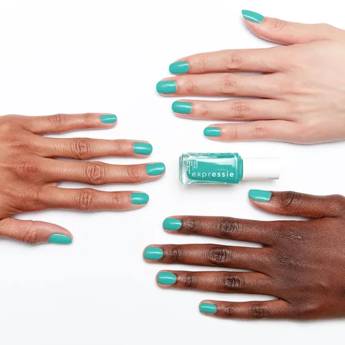 Miniatura 3 de essie Expressie Esmalte de uñas, esmalte de uñas azul de secado rápido, vegano, Bring The Beat, 0.33 onzas líquidas