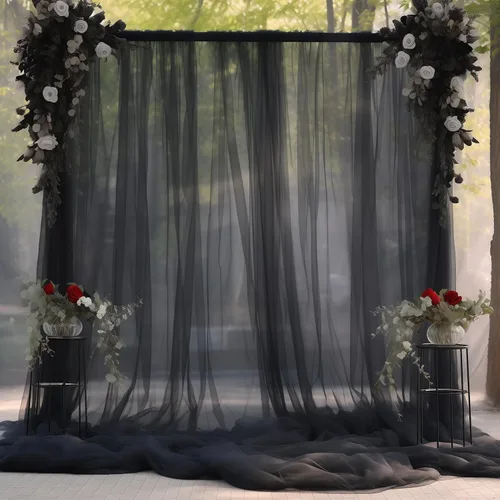 Miniatura 26 de Cortinas de fondo de tul azul de 10x10 para fiestas, cortina de fondo transparente para fotos de boda, cortinas para baby shower, fotografía, fiesta