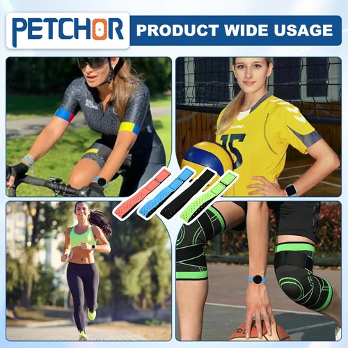 Miniatura 7 de 4 correas de repuesto para monitor de frecuencia cardíaca, correas suaves ajustables compatibles con OTF, Orange Theory Fitness, sensor
