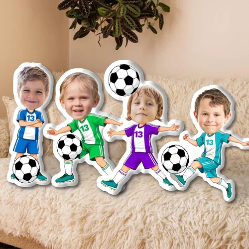Miniatura 9 de Almohadas personalizadas con temática de béisbol, almohada facial con números personalizados con imagen, almohada en forma de cabeza 3D, divertidos