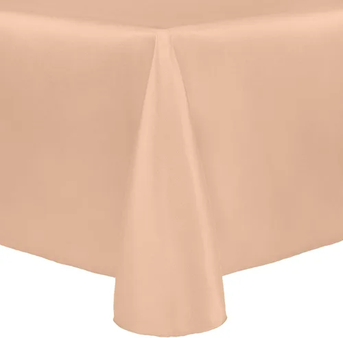 Miniatura 4 de Ultimate Textile Majestic - Mantel ovalado reversible Shantung Satin (72 x 120 pulgadas), color amarillo claro