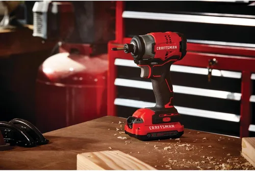Miniatura 10 de CRAFTSMAN Kit de destornillador de impacto inalámbrico V20, 1/4 de pulgada, batería y cargador incluidos (CMCF810C1)
