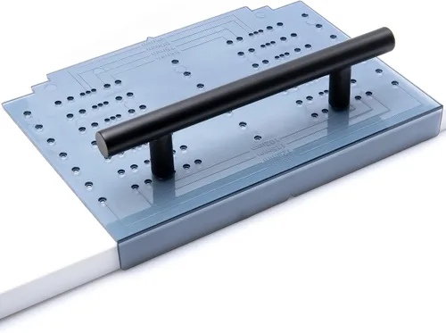 Ravinte Herramienta de plantilla para manija de gabinete, perilla de cajón, montaje de taladro para guía de hardware, 1 paquete
