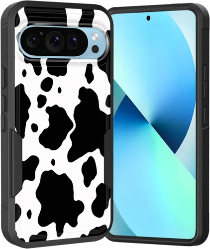 Miniatura 66 de Funda para Pixel 6A, Híbrida de Doble Capa de Servicio Pesado Resistente a Prueba de Golpes PC Duro + Funda Protectora de Silicona Suave para Google
