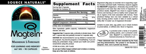 Miniatura 4 de Source Naturals – magtein Magnesio L, SN2485, 1, 1