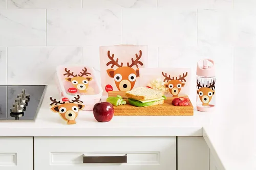 Miniatura 4 de 3 Sprouts Lonchera Bento Box - Contenedor de 3 compartimentos para niños - Ciervo
