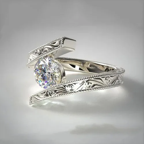 Miniatura 2 de Anillo de compromiso de aniversario para mujer, anillo de compromiso de boda, regalo de cumpleaños de Navidad