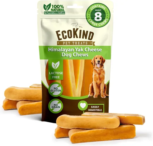 Miniatura 18 de EcoKind Masticables Premium de Queso de Yak Dorado del Himalaya para Perros, Golosinas para Perros de Raza Grande, Totalmente Natural, Masticable