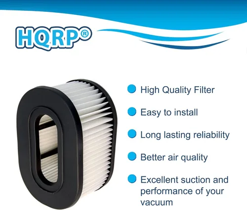 Miniatura 3 de HQRP Cartucho de repuesto de filtro HEPA para Hoover 40130050, 43615090 tipo 50 compatible con aspiradoras verticales Hoover Fold Away y Turbo Power