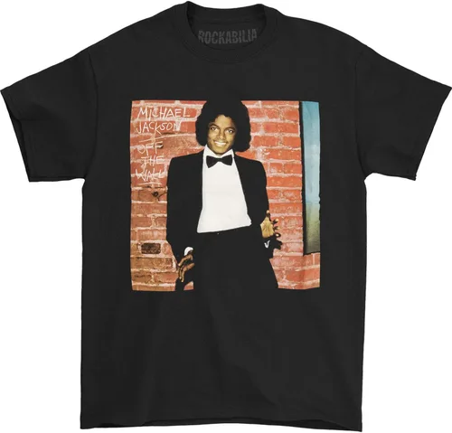 Miniatura 2 de Michael Jackson Camiseta para hombre Off The Wall Closeup Slim-Fit