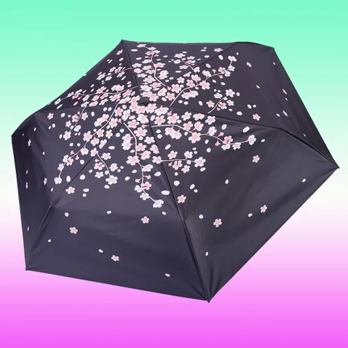 Miniatura 4 de NOOFORMER Mini paraguas automático de viaje antirrebote para sol y lluvia, compacto, ligero, pequeño, cierre automático, plegable, con 95%