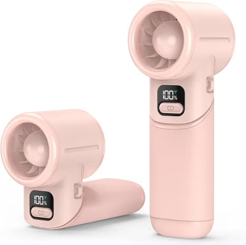 Miniatura 11 de AMACOOL Ventilador turbo portátil de mano, 5 velocidades, plegable, máximo de 20 horas de funcionamiento, mini ventilador de refrigeración
