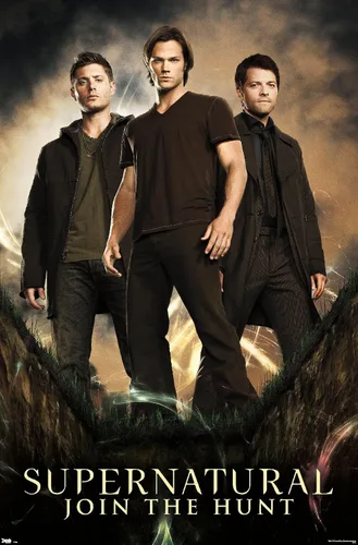 Miniatura 17 de Trends International Supernatural - Póster de pared de grupo, 14.725 x 22.375 pulgadas, versión con marco de madera tipo granero