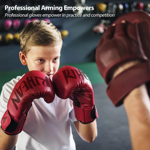 Miniatura 8 de Elite Training Gloves for Men, Women & Kids 10-16oz. Ideal for Boxing, MMA, Muay Thai, Kickboxing - 3.0 Victory Series Victory Negro y Oro