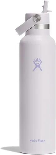 Miniatura 15 de Hydro Flask Botella de agua – Acero inoxidable aislado – Tapa flexible con pajita de boca estándar, antiderrames, a prueba de fugas y recargable