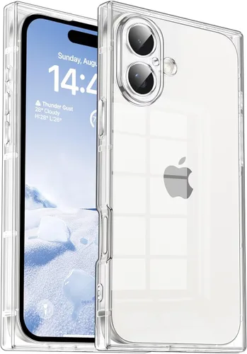 Miniatura 19 de Funda Tzomsze Compatible con iPhone Air Clear Funda, Protección de Cámara, Esquinas Reforzadas TPU Delgada Resistente a Golpes Funda Protectora