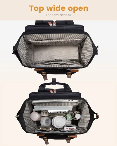 Miniatura 4 de Mochila para portátil para mujeres, mochila de trabajo, mochila de viaje, mochila de conmutador, mochilas escolares universitarias, 15,6 pulg.