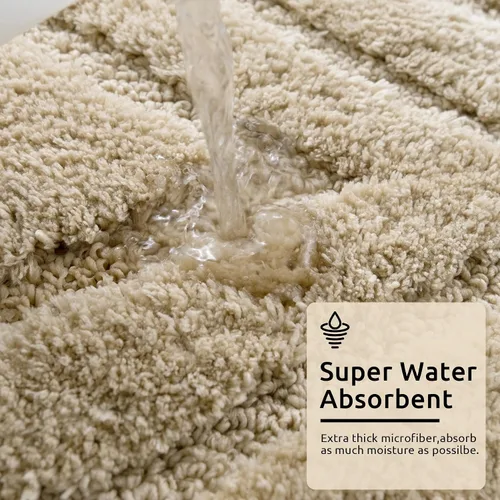 Miniatura 5 de DEXDE Alfombras de Baño Corredor 24x47 pulgadas Alfombra de Baño Larga Antideslizante Suave Lavable Alfombras de Baño Grandes para Baño Dormitorio