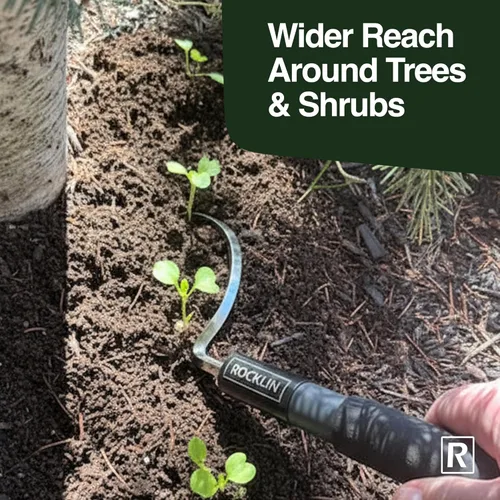 Miniatura 9 de Cobra Hook Cultivator - Herramienta de mano de jardín de alta resistencia con hoja de acero inoxidable para deshierbe, excavación y aflojamiento
