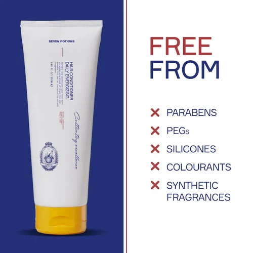 Miniatura 6 de SEVEN POTIONS Acondicionador de cabello para hombres – Restaura la humedad y la hidratación – Combate enredos y puntas abiertas – Suavizante natural