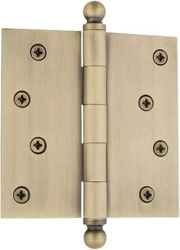 Miniatura 39 de Grandeur Hardware 824304 Bisagra residencial con punta de bellota de 3.5 pulgadas con esquinas de radio de 5/8 pulgadas en peltre antiguo