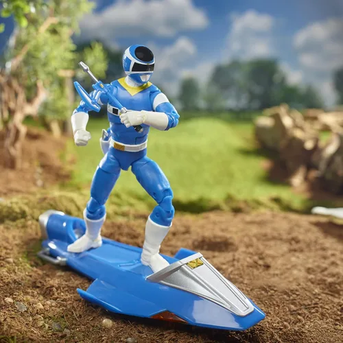 Miniatura 5 de Power Rangers Lightning Collection in Space Blue Ranger & Galaxy Glider - Figura de acción coleccionable de 6 pulgadas, múltiples accesorios