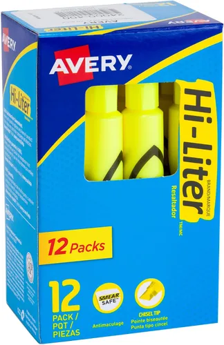 Miniatura 11 de Marcadores fluorescentes para escritorio HI-LITER, Amarillo fluorescente
