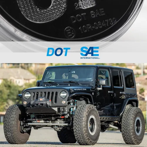 Miniatura 7 de Luces direccionales para Wrangler JK 2007-2017, 2 luces LED de circulación diurna LED, lámpara de señal de giro ámbar frontal, luz indicadora