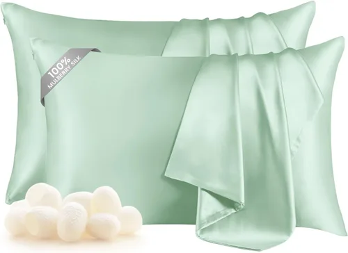 Miniatura 41 de THXSILK Funda de almohada de seda de morera 100% para cabello y piel, funda de almohada de seda hipoalergénica, suave, transpirable, con cremallera