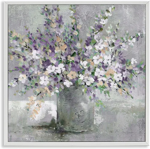 Miniatura 26 de Stupell Industries 'Country Jug Varied Flower Arrangement', Framed Giclee Art, White, 17 x 17 Inches, Easy to Hang and Sturdy, Made in USA, by Carol