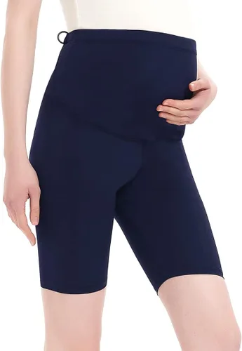 Miniatura 2 de Harssidanzar Pantalones cortos de maternidad para mujer, cómodos, para entrenamiento, yoga, embarazo, pantalones cortos de verano SL101US