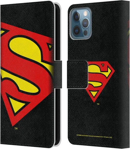 Miniatura 106 de Head Case Designs Funda de piel con licencia oficial de Superman DC Comics con logotipos negros y rojos compatible con Apple iPhone 11