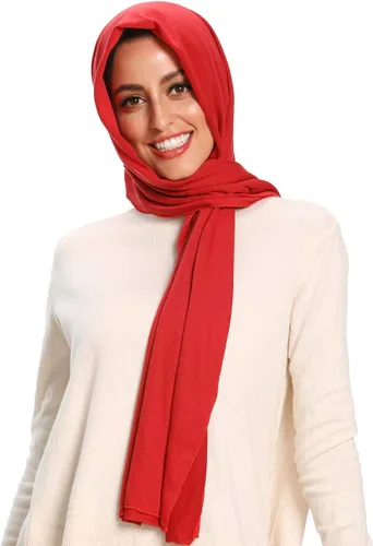 Miniatura 3 de Bufandas de hiyab de jersey para mujer, bufanda para la cabeza, envoltura musulmana para la cabeza