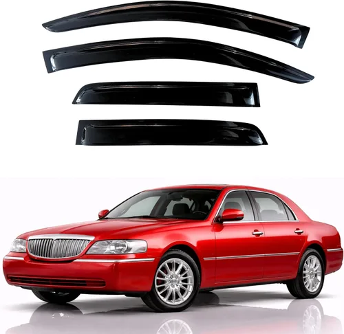 Miniatura 58 de KPY Visor de ventana compatible con Hyundai Tucson 2021-2025, 4 piezas de deflector de ventilación para ventana lateral, estilo Mugen, protector