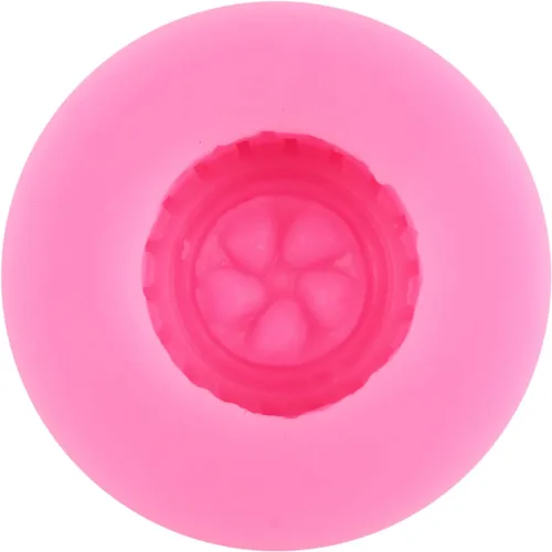 Miniatura 5 de ZiXiang Moldes de silicona para autos de carreras, molde redondo 3D para fondant, molde de rueda de camión, molde de silicona para medallas