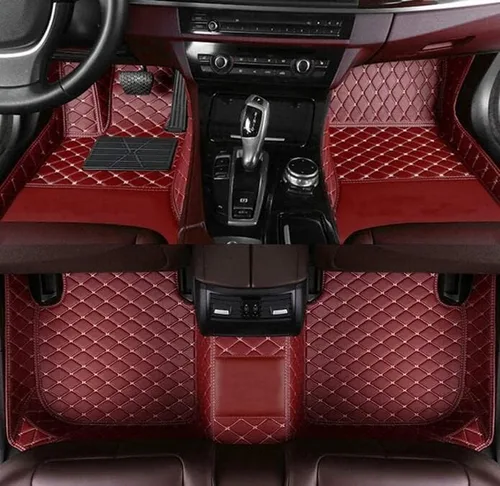 Miniatura 12 de Alfombrillas de cuero personalizadas para automóvil, impermeables, antideslizantes, adecuadas para automóviles, SUV, camionetas, lindos tapetes