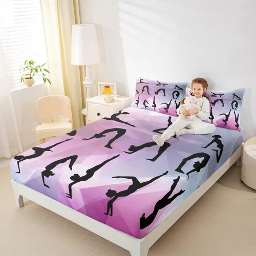 Miniatura 45 de Juego de sábanas bajeras para juegos tamaño individual, juego de ropa de cama con grafiti Lightning Strike para niños, adolescentes, decoración
