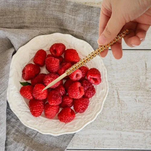 Miniatura 4 de BetterJonny - 36 palitos de manzana con forma de caramelo, 5.9 pulgadas, palitos de bambú con diamantes de imitación de caramelo, manzana, palitos