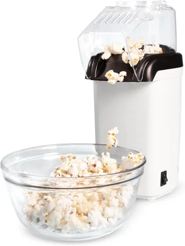 Tasty palomitas de maíz con aire caliente, palomitas saludables y deliciosas en minutos, rápidas y fáciles de usar, taza medidora incorporada y