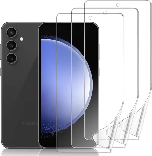 Miniatura 29 de Paquete de 3 protectores de pantalla compatibles con Samsung Galaxy S21 FE 5G de 6.4 pulgadas, película de hidrogel de TPU suave transparente HD