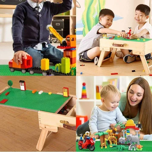 Miniatura 5 de LVHERO Paquete de 8 placas base clásicas para ladrillos de construcción 100% compatibles con todas las marcas principales - Placa base, 10 x 10