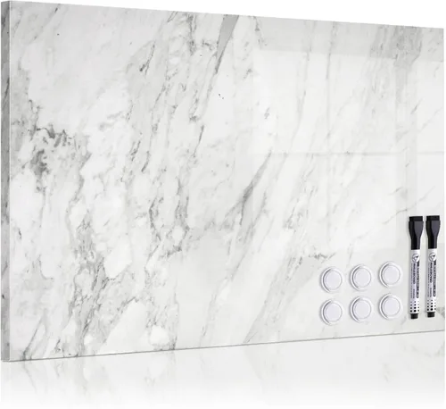 Miniatura 10 de Pizarra de borrado en seco para pared, 24"x18", tablero magnético decorativo, pizarra blanca, tablero de exhibición