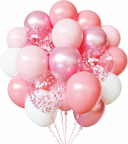 Miniatura 17 de 75 globos negros y dorados, globos de confeti negro y dorado de 12 pulgadas, globos de látex dorados para cumpleaños, Año Nuevo, boda, fiesta