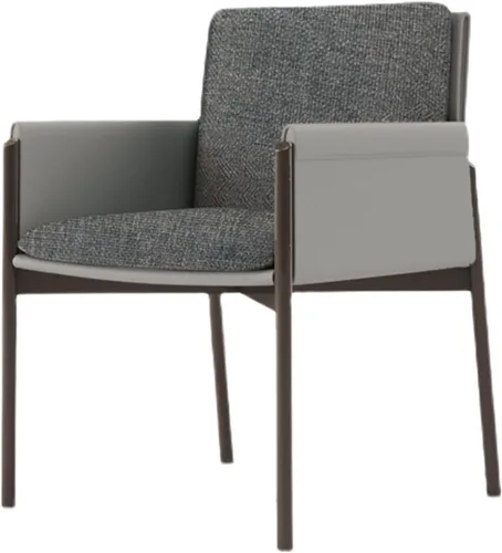 Miniatura 7 de sillas de comedor sillas de cocina modernas, silla de comedor con patas de metal para sala de estar, cocina moderna (marrón)