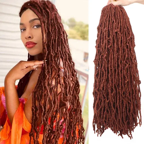 Miniatura 8 de ZRQ Extensiones de cabello sintético de ganchillo de 36 pulgadas, 3 paquetes, color negro natural, preenlazadas, largas, de diosa, sintéticas, 1b#