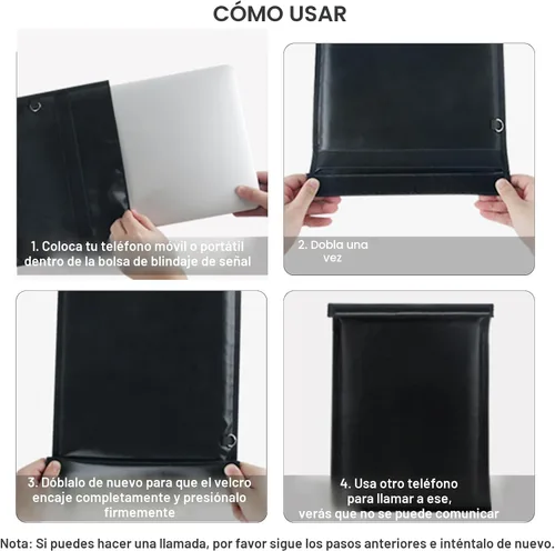 Miniatura 6 de yaokvide Bolsas Faraday para teléfonos y llaves de coche, protector de llavero Faraday ignífugo e impermeable, bolsa bloqueadora de señal antirrobo
